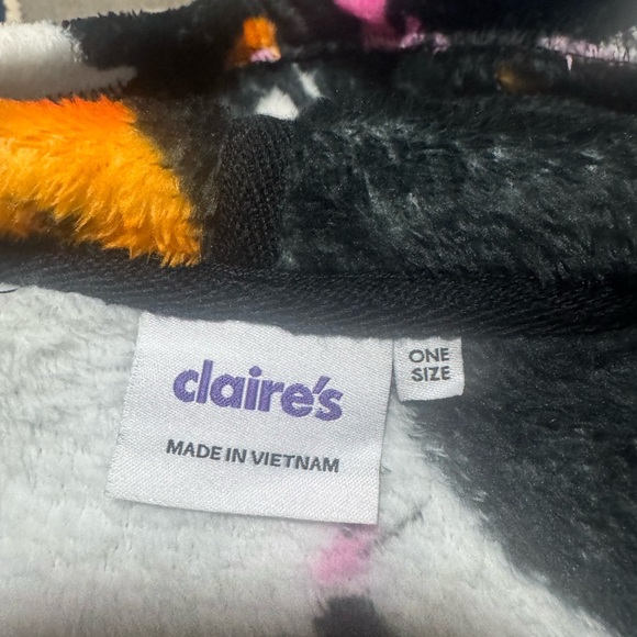 Claire's Black Halloween Ghost Hoodie - Picture 2 of 2